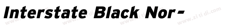 Interstate Black Nor字体转换